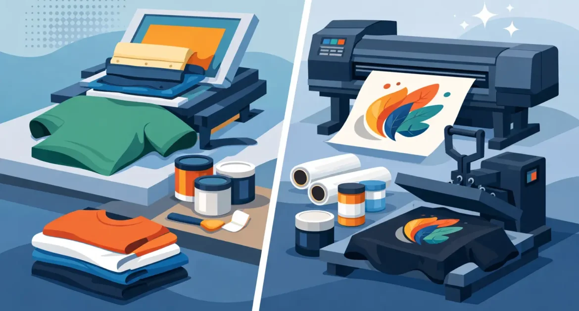 Screen Printing vs DTF for Branded Apparel